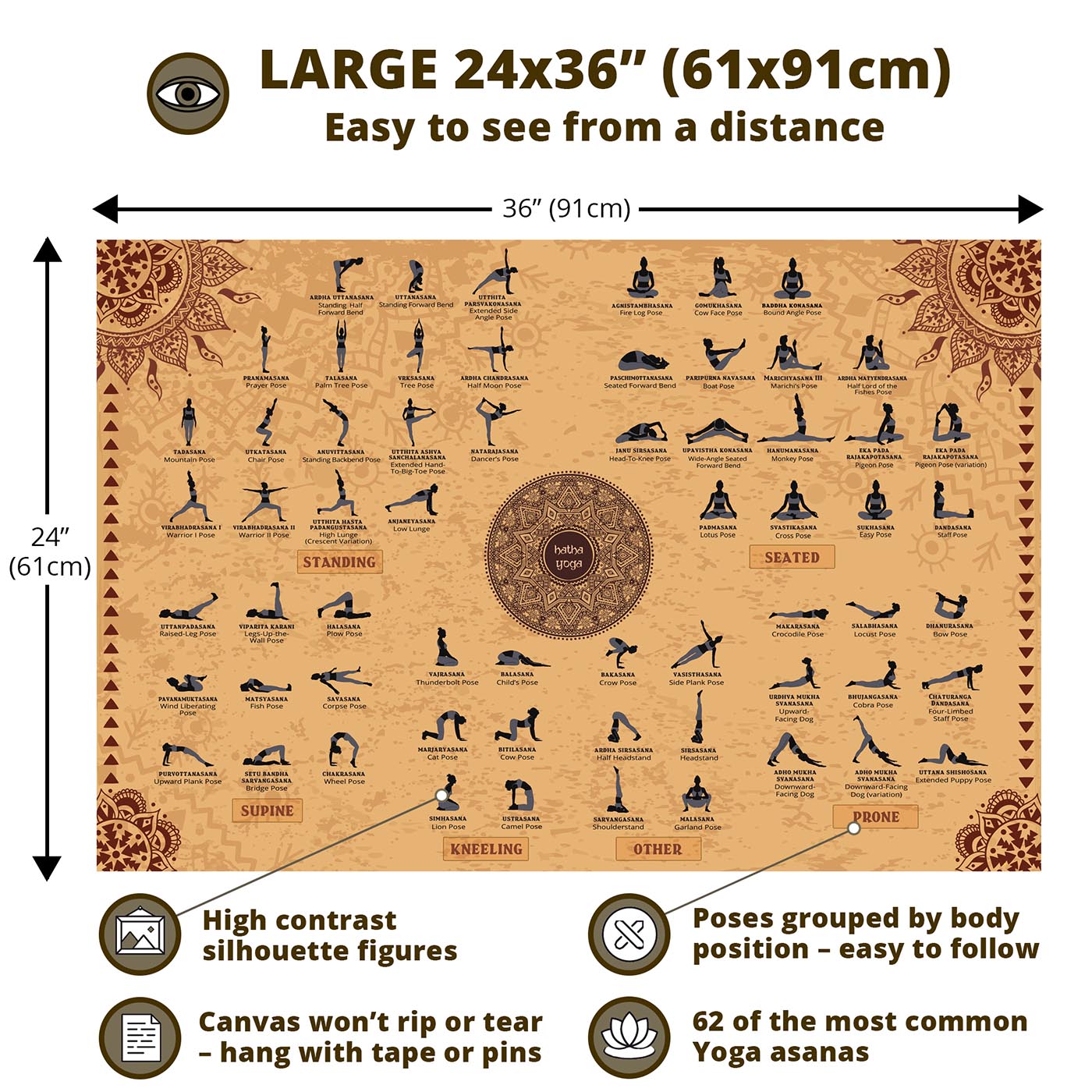 Yoga Poses Chart Standing - Full Body Workout Blog